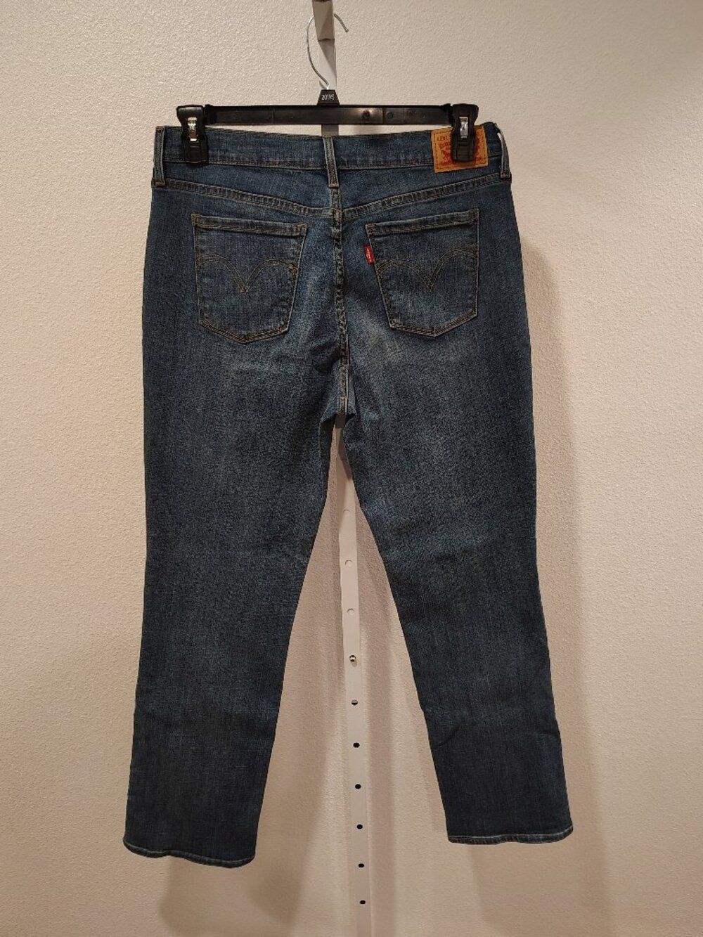 Levi's 505 Straight Women's Jeans Size 31 Blue Denim 5 Pocket Zip Fly Stretch